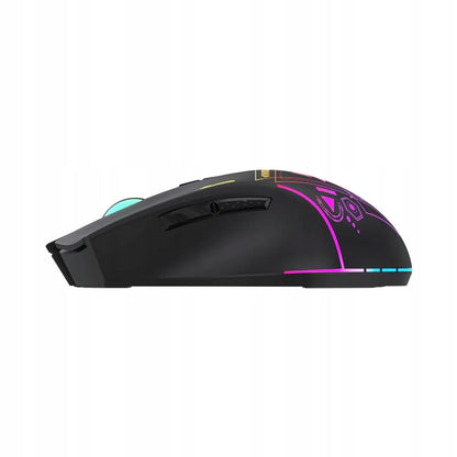 Wozinsky WMGB-3200 belaidė žaidimų pelė, RGB, 3200 dpi, 2,4 GHz, 400 mAh akumuliatorius, juoda