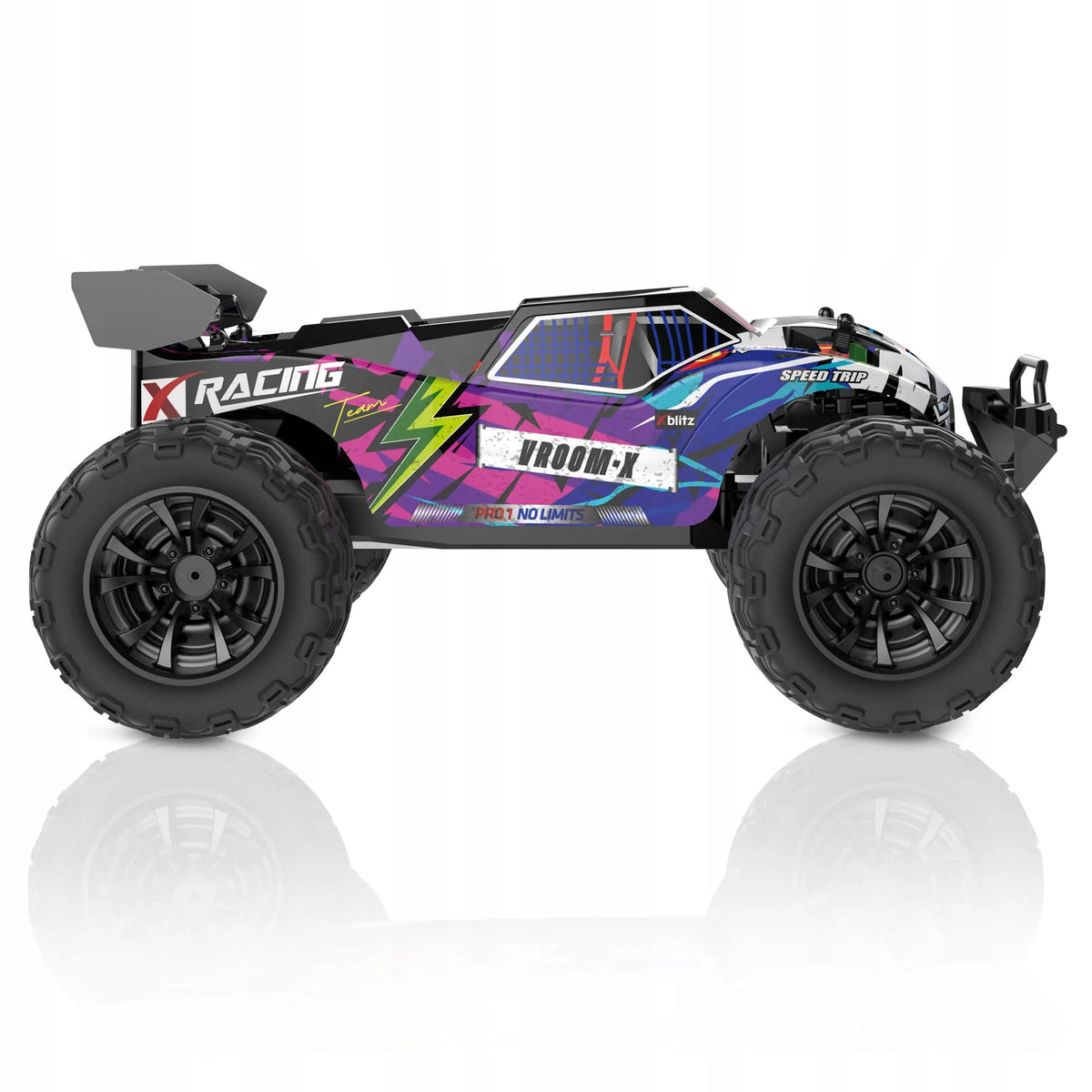 Xblitz nuotoliniu būdu valdomas 4x4 automobilis, 45 km/val., 1:16 mastelis, LED žibintai