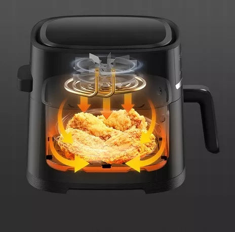 Xiaomi Smart AirFryer 6L 1500W beztrielė gruzdintuvė, juoda