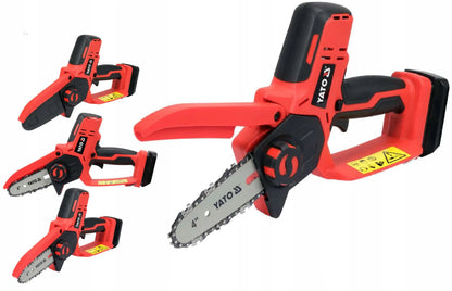 YATO YT-828136 18 V mini akumuliatorinis grandininis pjūklas, 10 cm, be akumuliatoriaus