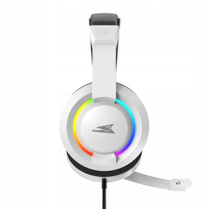 Žaidimų ausinės „Barracuda HYDRA“, baltos, RGB