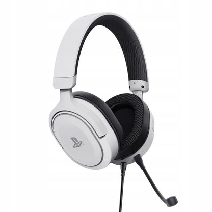 Žaidimų ausinės „Trust GXT 498 Forta“, ant ausų dedamos, 3,5 mm, su mikrofonu, baltos