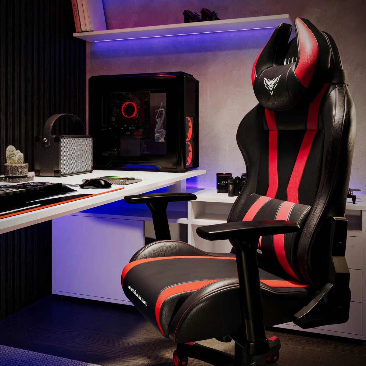 Žaidimų kėdė „Diablo Chairs X-HORN 2.0 Normal“, juoda ir raudona