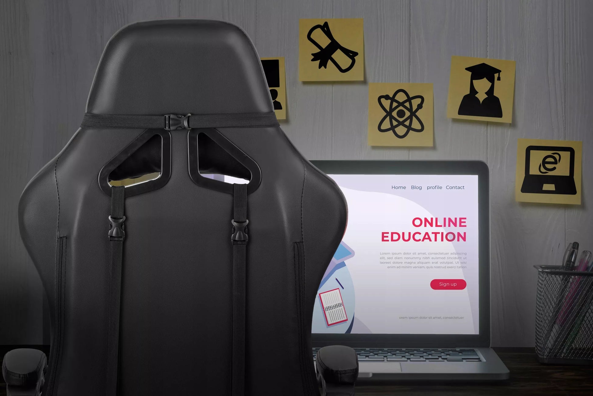 Žaidimų kėdė su masažine pagalvele – ergonomiška ir komfortiška
