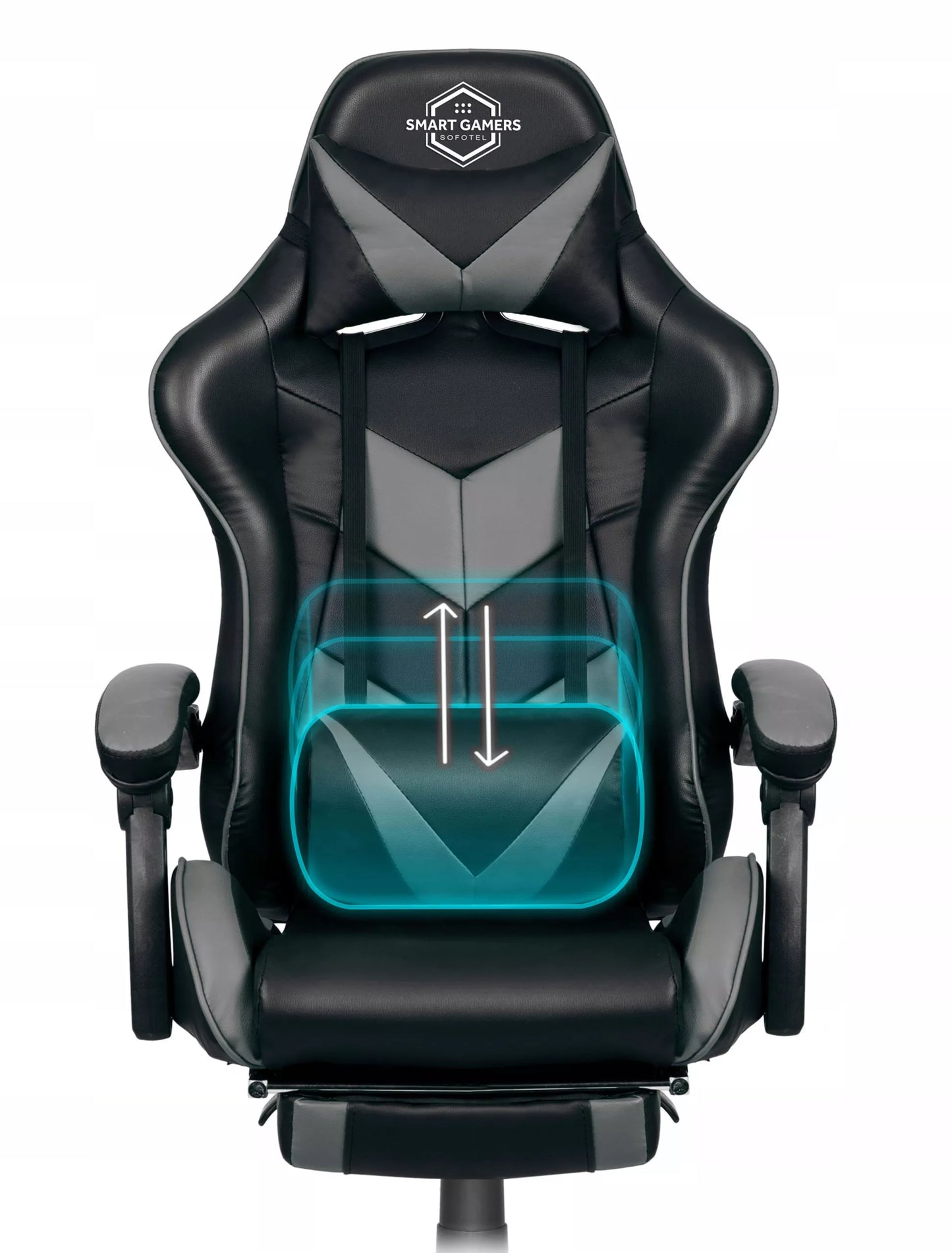 Žaidimų kėdė su masažine pagalvele – ergonomiška ir komfortiška