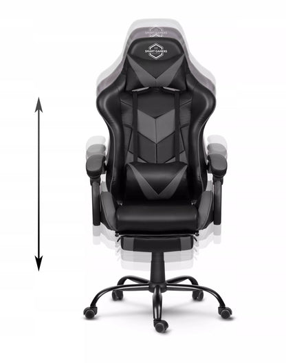 Žaidimų kėdė su masažine pagalvele – ergonomiška ir komfortiška