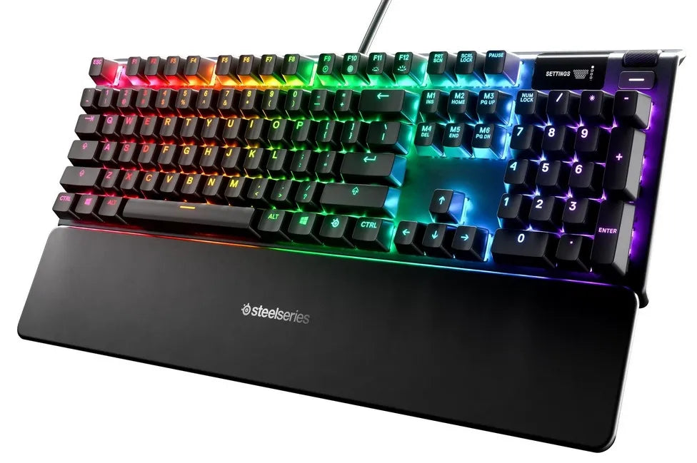 Žaidimų klaviatūra SteelSeries Apex 5, amerikietiškas išdėstymas, laidinė, juoda