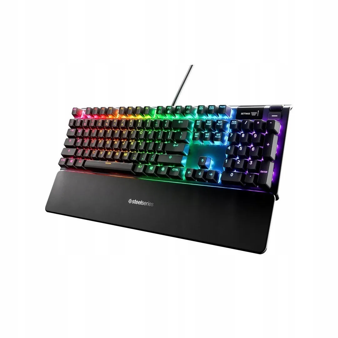 Žaidimų klaviatūra SteelSeries Apex 5, amerikietiškas išdėstymas, laidinė, juoda