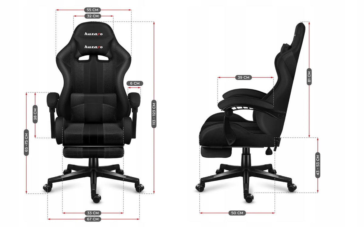 Žaidimų krėslas Huzaro Force 4.7 Carbon Mesh