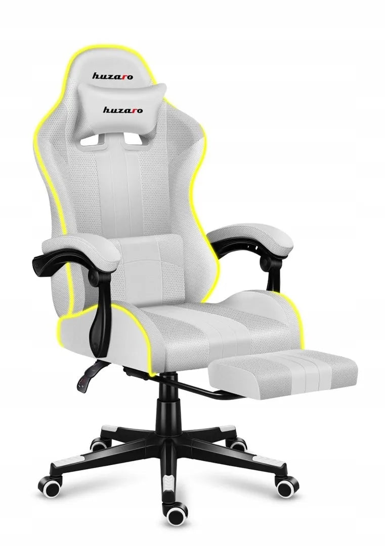 Žaidimų krėslas „Huzaro Force 4.7 RGB White“