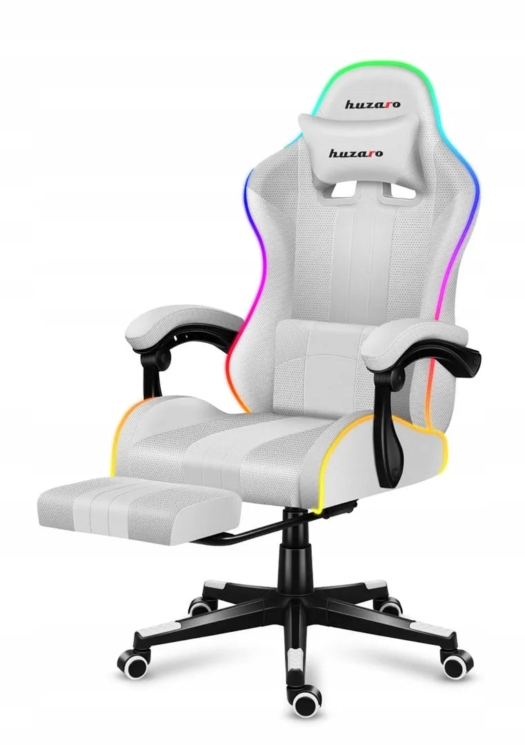 Žaidimų krėslas „Huzaro Force 4.7 RGB White“