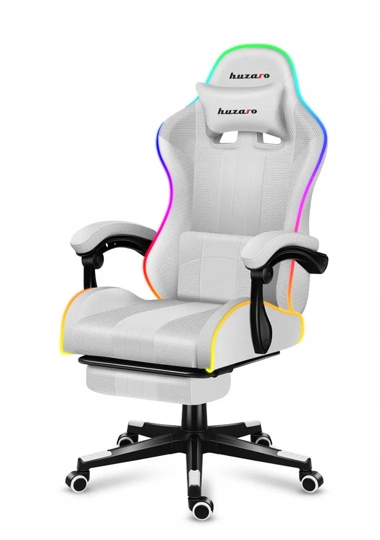 Žaidimų krėslas „Huzaro Force 4.7 RGB White“