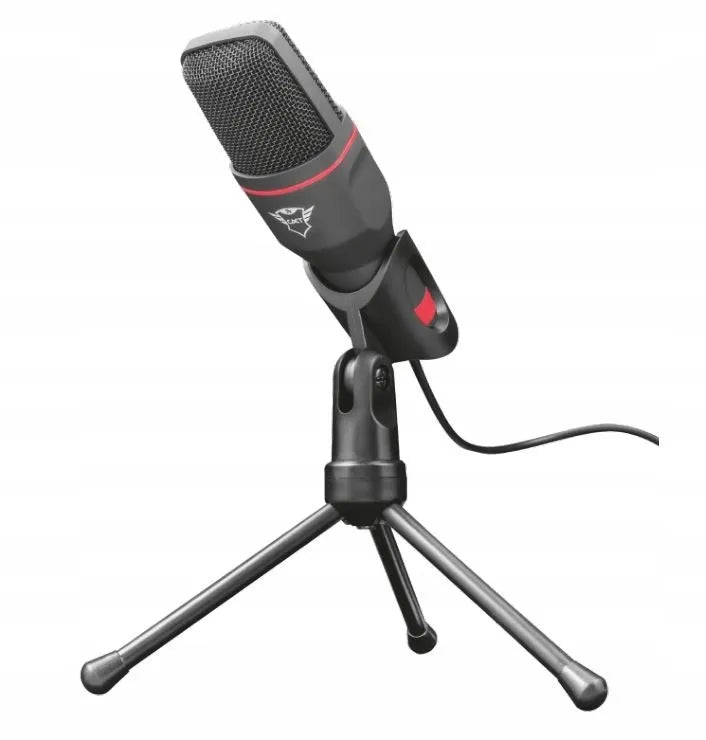 Žaidimų mikrofonas „Trust GXT 212 MICO USB“, 1,8 m, kompiuteriui, su stovu, juodas