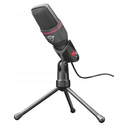 Žaidimų mikrofonas „Trust GXT 212 MICO USB“, 1,8 m, kompiuteriui, su stovu, juodas