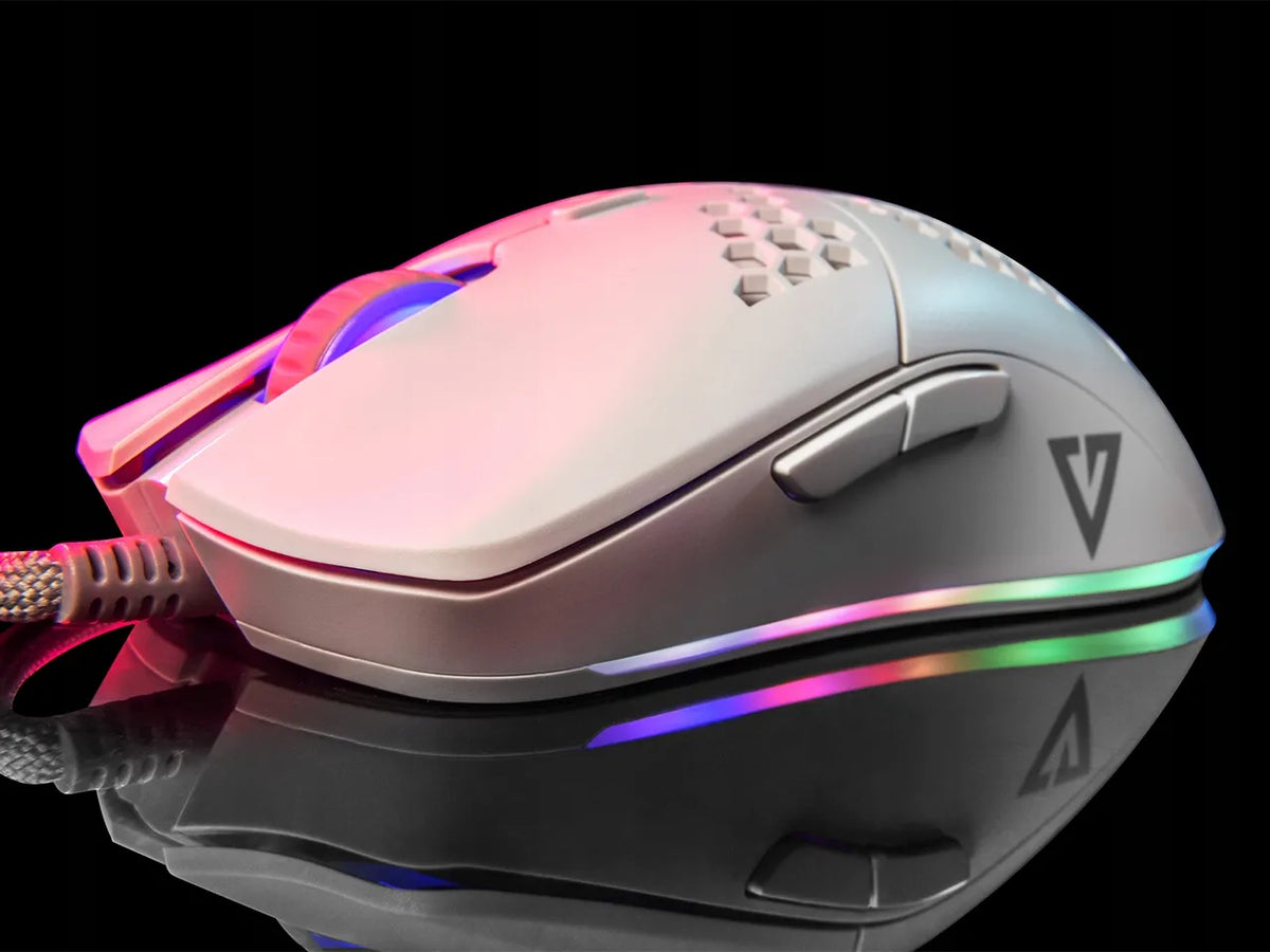 Žaidimų pelė MODECOM VOLCANO SHINOBI 3327 apšviesta LENGVA 6200 DPI