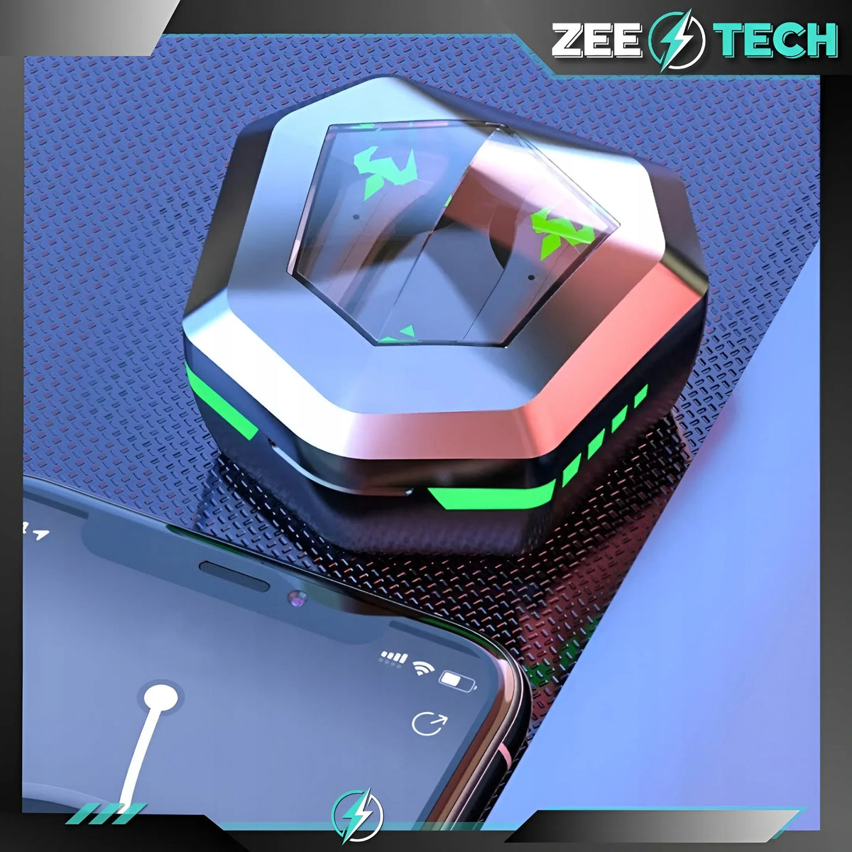 „ZeeTech N35“ belaidės įstatomosios „Bluetooth“ ausinės su mikrofonu, juodos