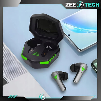 „ZeeTech N35“ belaidės įstatomosios „Bluetooth“ ausinės su mikrofonu, juodos