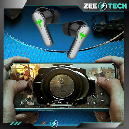 „ZeeTech N35“ belaidės įstatomosios „Bluetooth“ ausinės su mikrofonu, juodos
