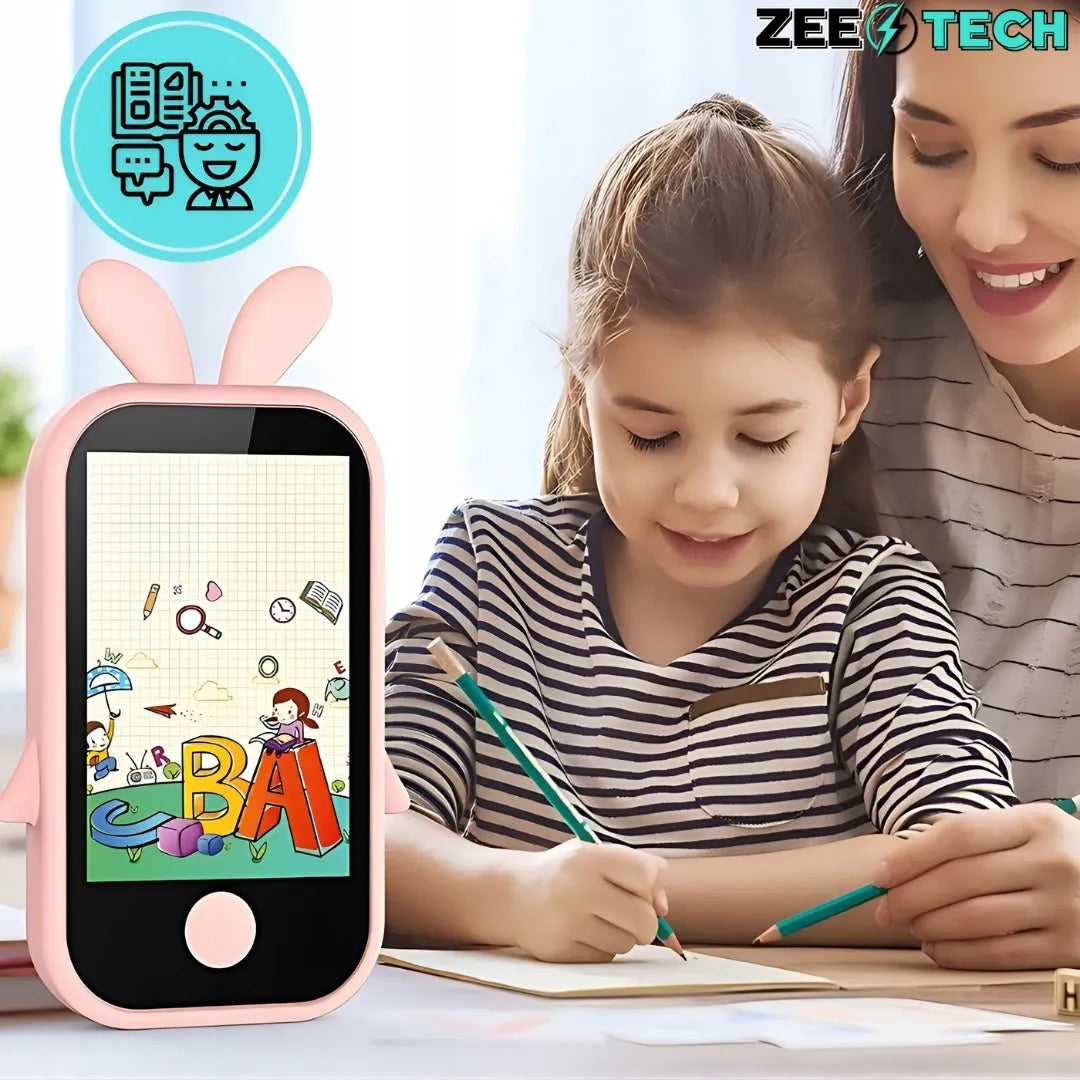 „ZeeTech“ žaislinis telefonas vaikams su skaitmeniniu fotoaparatu ir kamera, 32 GB kortelė