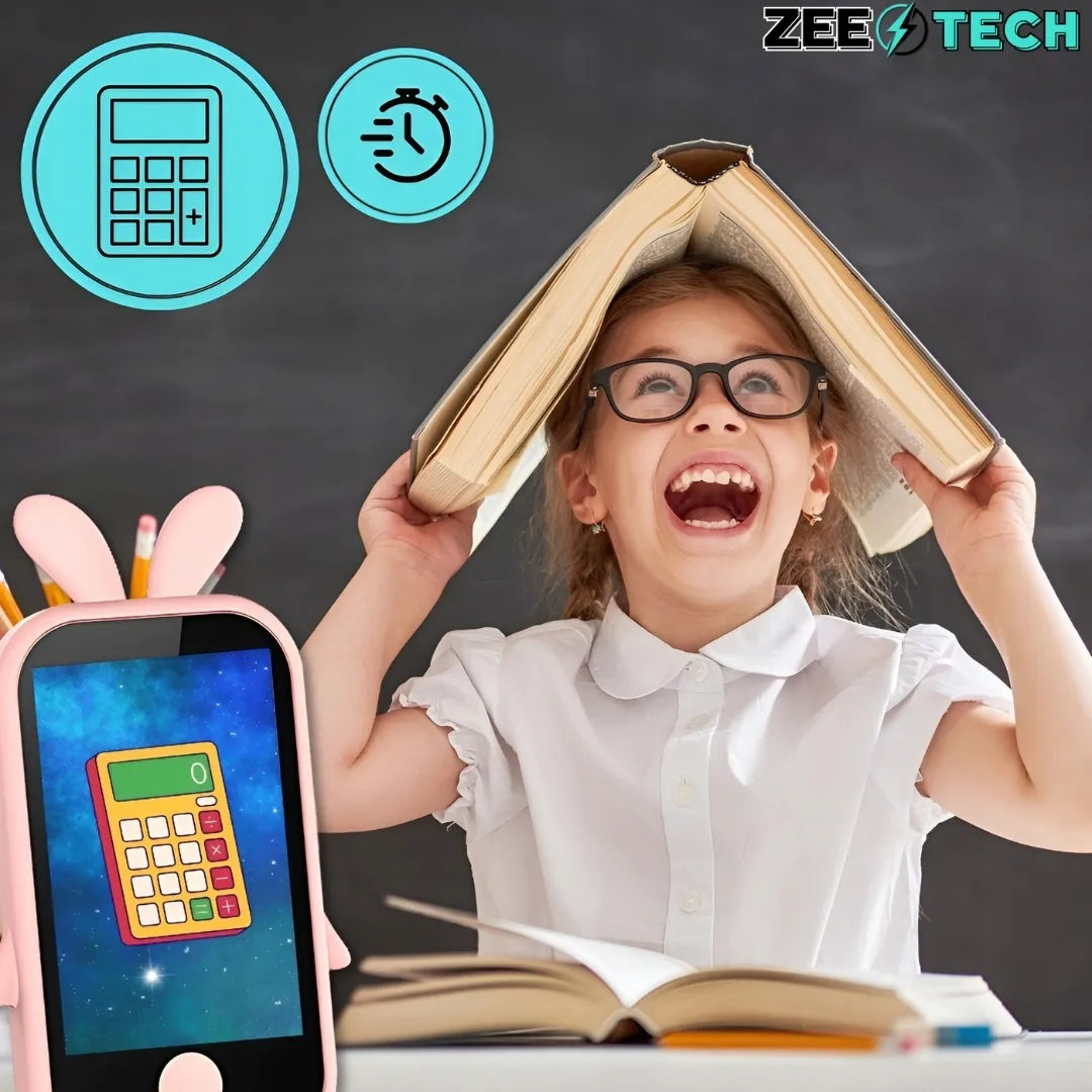 „ZeeTech“ žaislinis telefonas vaikams su skaitmeniniu fotoaparatu ir kamera, 32 GB kortelė
