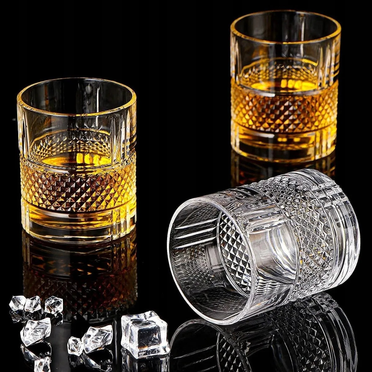 Žemos viskio taurės LUXITO Apollo, 300 ml, 6 vnt.
