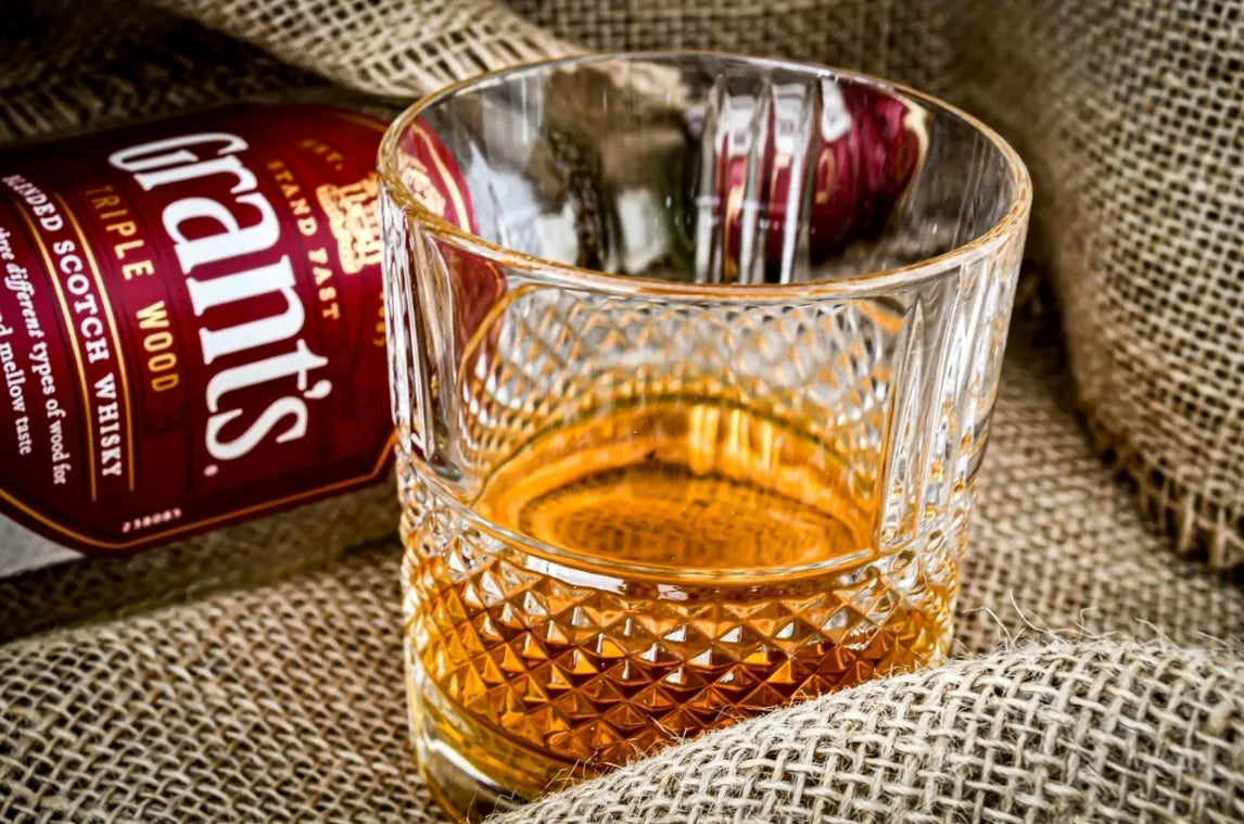 Žemos viskio taurės LUXITO Apollo, 300 ml, 6 vnt.