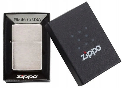 Zippo 200 Brushed žiebtuvėlio rinkinys + benzinas + dagtis + akmenukai priedai