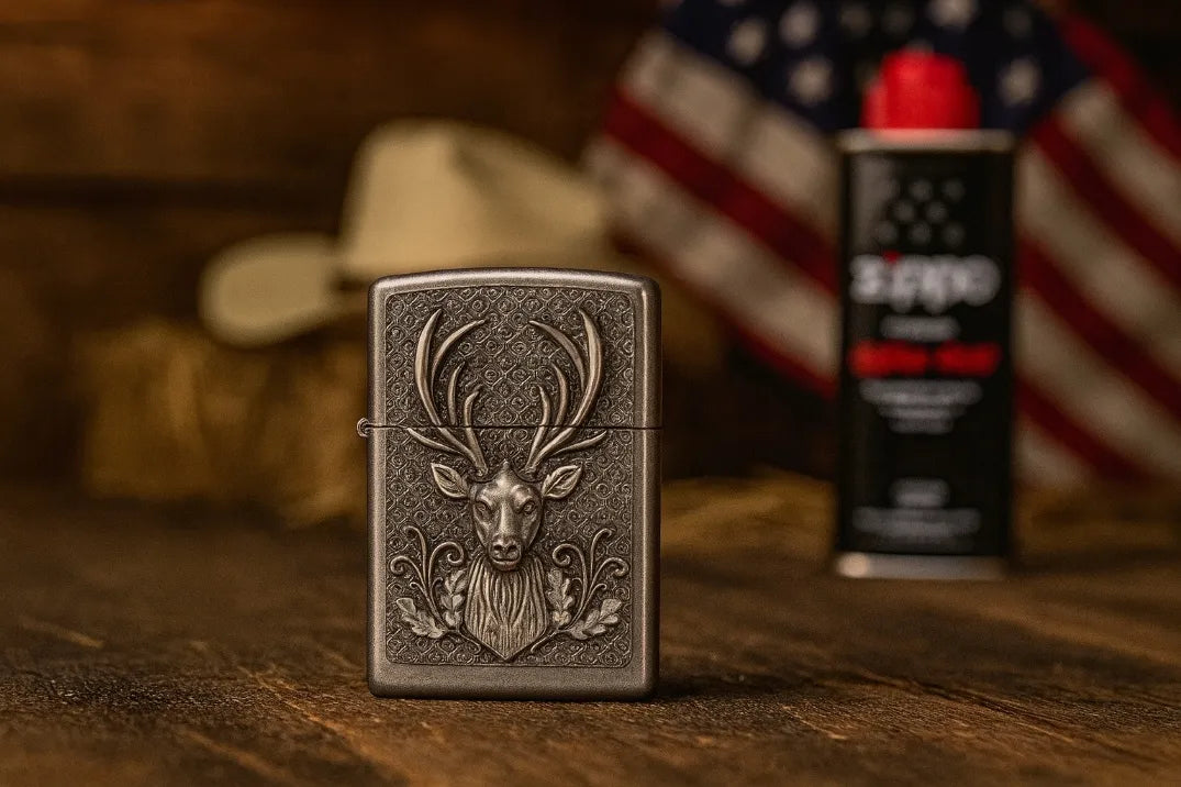 Zippo Deer 2004736 benzininis vėjui atsparus žiebtuvėlis