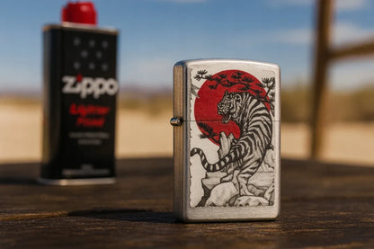 Zippo JAPAN TIGER 60004590 vėjui atsparus benzininis žiebtuvėlis