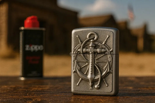 Zippo Nautic Emblem 2004290 vėjui atsparus benzininis žiebtuvėlis