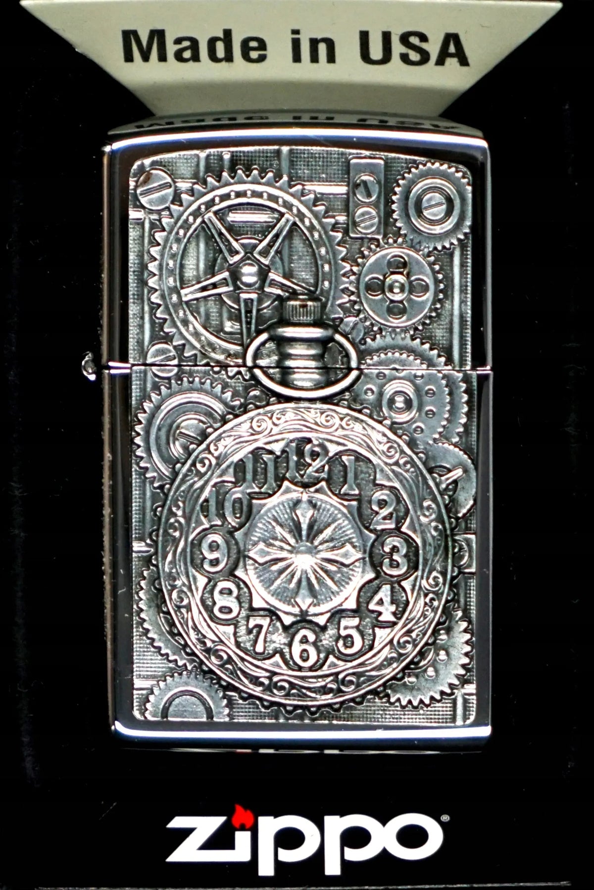 Zippo Pocket Watch 2004742 vėjui atsparus benzininis žiebtuvėlis