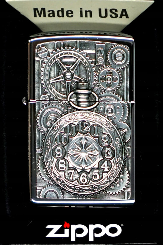 Zippo Pocket Watch 2004742 vėjui atsparus benzininis žiebtuvėlis