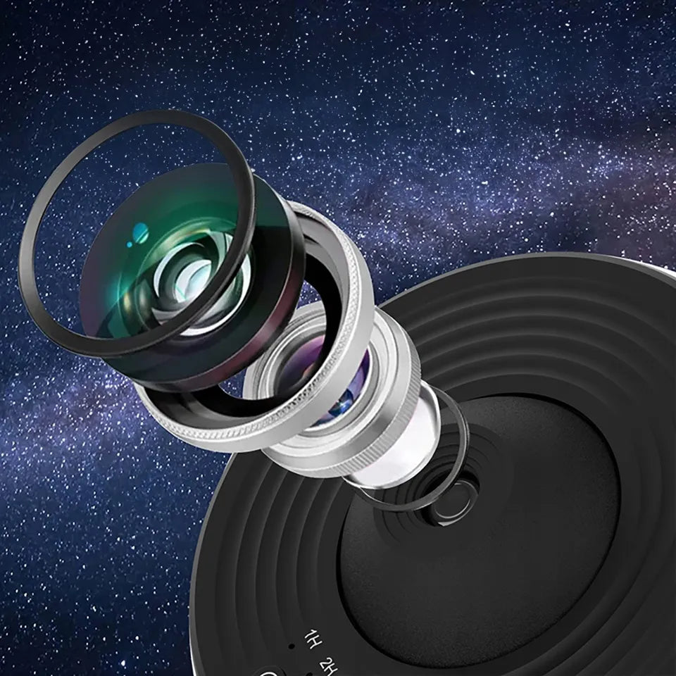 Žvaigždžių projektorius – naktinė lemputė su 13 keičiamų planetų diskų, USB