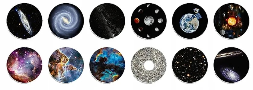 Žvaigždžių projektorius – naktinė lemputė su 13 keičiamų planetų diskų, USB
