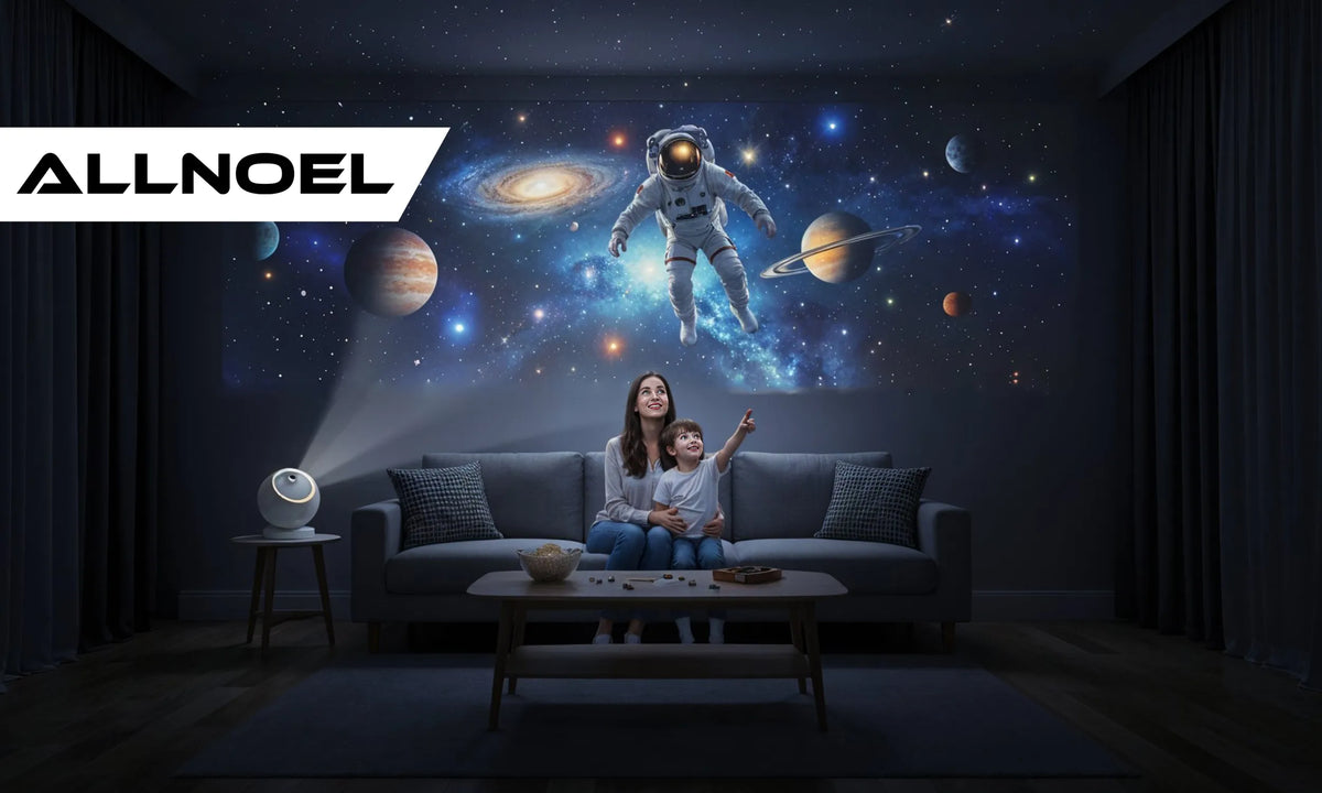 Žvaigždžių projektorius planetariumas su akumuliatoriumi ir Bluetooth garsiakalbiu